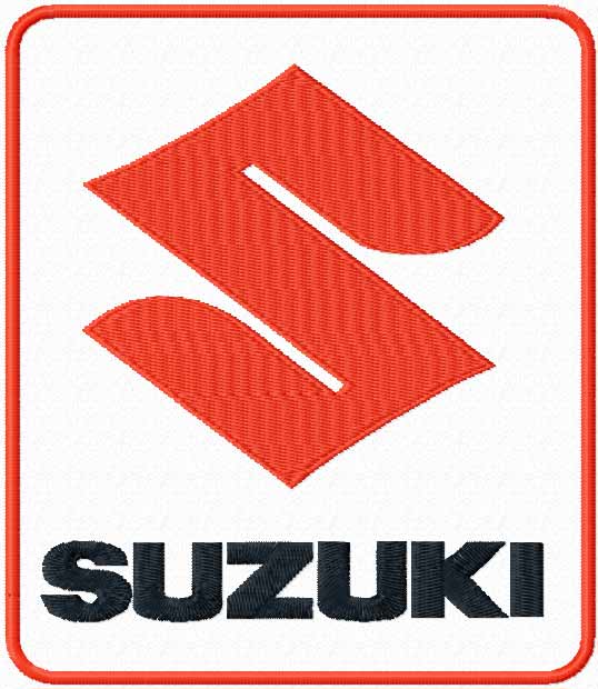 Suzuki logo embroidery design