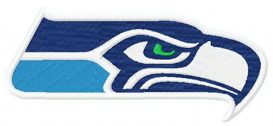 Women's Seattle Seahawks JH Design College Navy Embroidered Logo