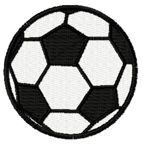 Football ball embroidery design