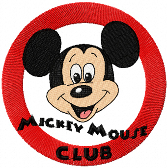Mickey Mouse Baseball embroidery design