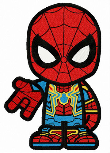 Cool Spiderman teen embroidery design