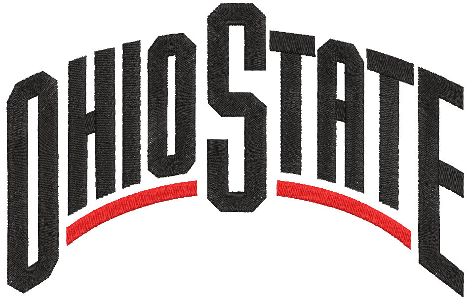 Diseño de bordado del logotipo denominativo de Ohio State Buckeyes 2013 ...