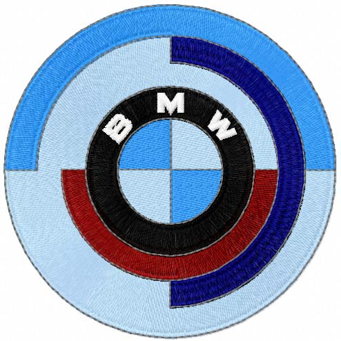 BMW logo machine embroidery design