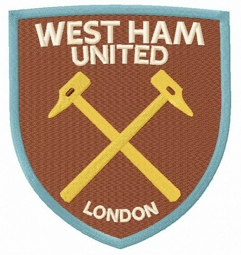 West Ham FC Official Foil Print Football Crest Shoe/Boot Bag 