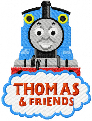 INSTANT DOWNLOAD Thomas The Train Birthday Number 3 Applique Design