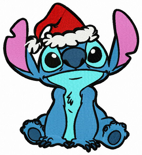 Cute Stitch Wearing Santa Hat Merry Christmas Family Christmas