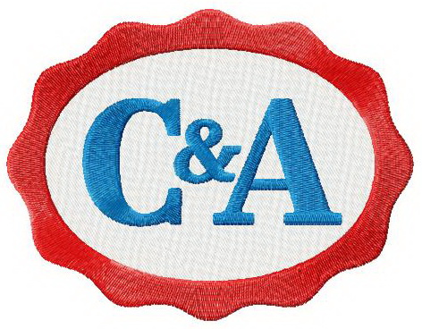 Bepalen in tegenstelling tot vertaler C&A logo embroidery design