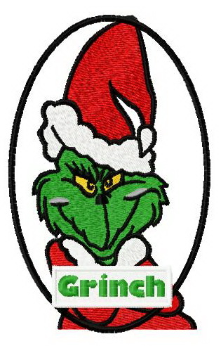 Grinch 2 embroidery design