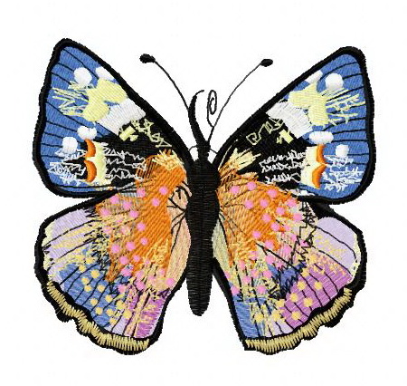Gorgeous butterfly 3 machine embroidery design