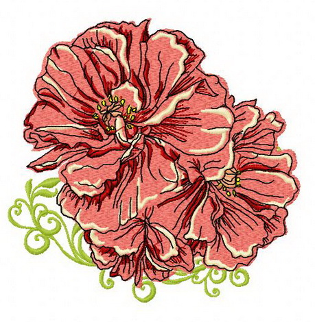 Marigold embroidery design 2