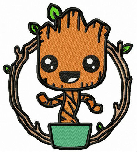Marvel Groot embroidery design