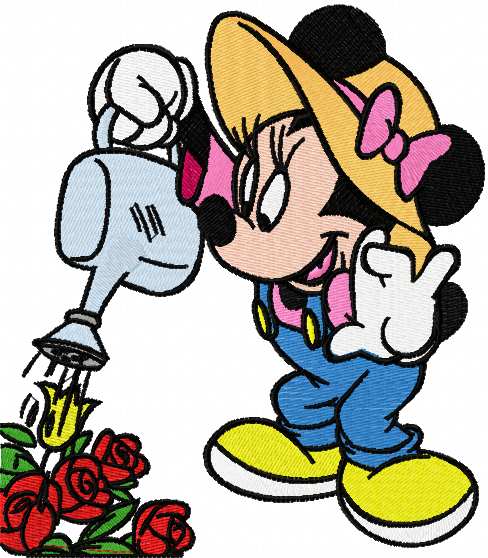 Love You Mickey And Minnie Disney China Thimble B/52 