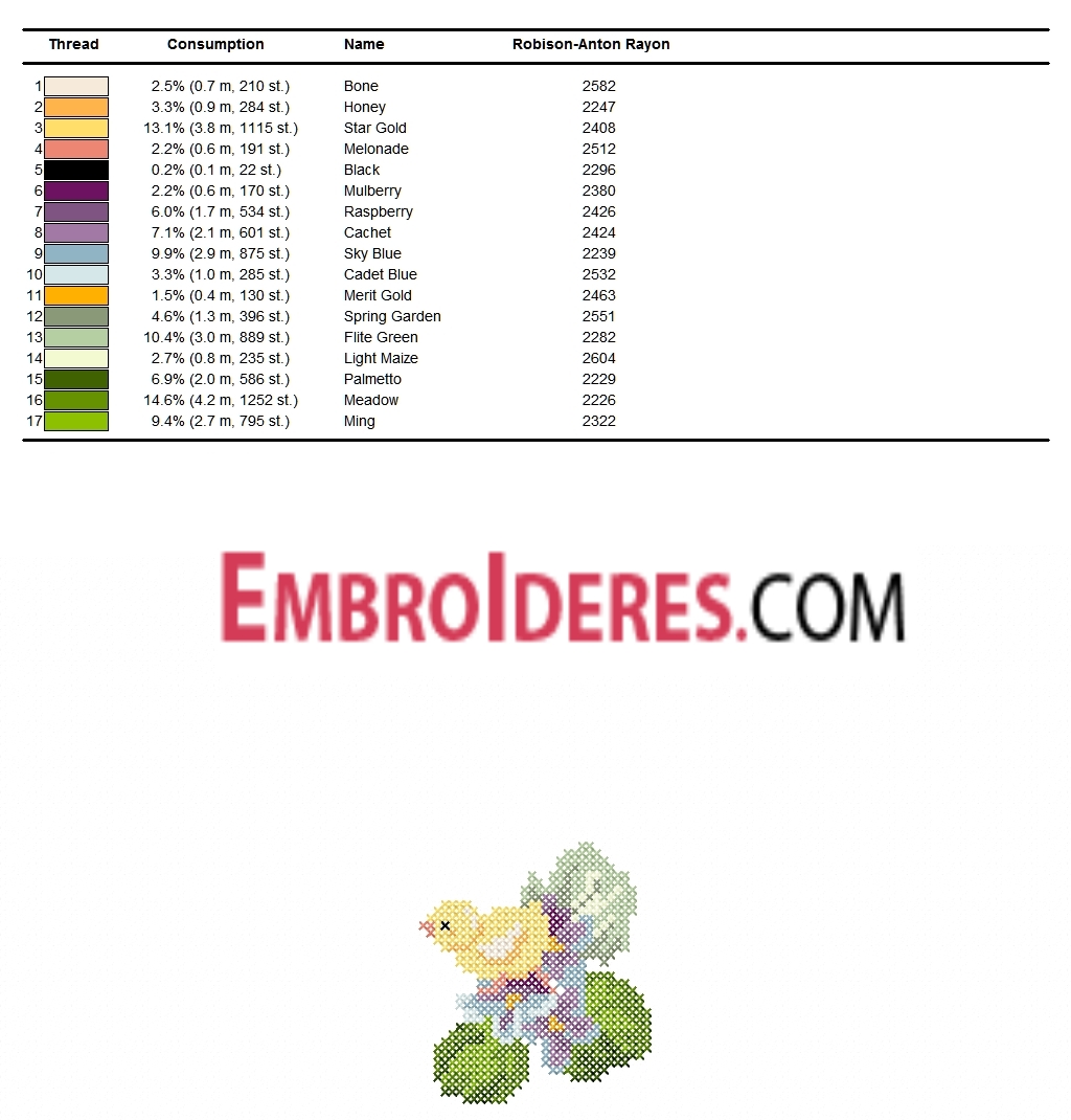 Bucilla Color Conversion Chart