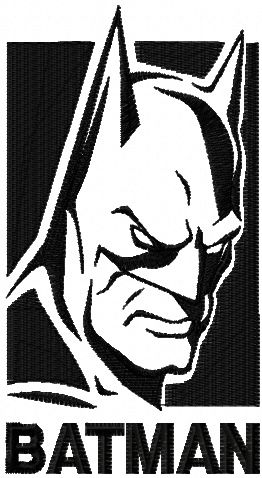 Batman Evil Fears The Knight machine embroidery design