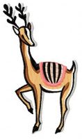 Deer embroidery design
