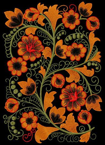 Flower pattern 5 machine embroidery design