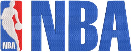 Nba big logo embroidery design