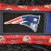 Embroidered New England Patriots logo on pillowcase