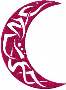 Tribal Moon embroidery design