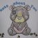 Baby bibs with Peanuts machine embroidery design