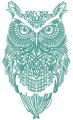 Tribal owl 3 embroidery design