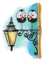 Meeting on lantern embroidery design