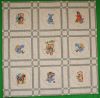 Quilt with Teddy Bear machine embroidery designs