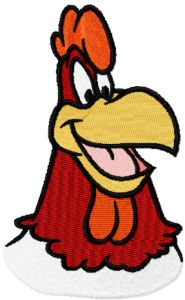 Foghorn leghorn embroidery design