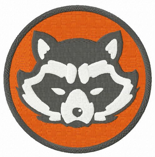 Rocket Raccoon Avengers machine embroidery design