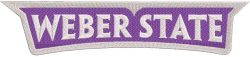 Weber State Wildcats wordmark logo embroidery design