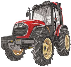 Ultimate big red tractor adventure embroidery design