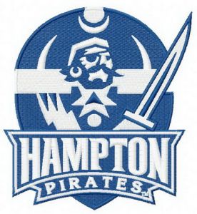 Hampton Pirates logo embroidery design