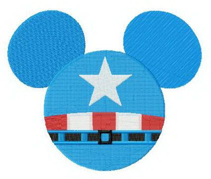 Captain Mickey machine embroidery design
