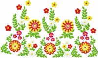 Flower decoration free embroidery design 11