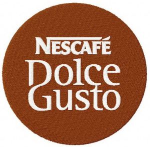 Nescafe Dolce Gusto logo embroidery design