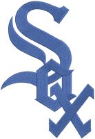 Chicago White Sox cap logo 1990 embroidery design