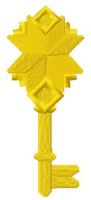 Golden key 5 embroidery design
