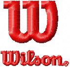 Wilson Logo machine embroidery design