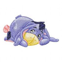Baby Eeyore 3 embroidery design