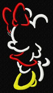 Dancing at night embroidery design