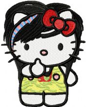Modern Hello Kitty 1  embroidery design