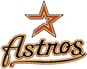 Houston Astros Logo 2 embroidery design