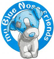 Chase Dog badge embroidery design