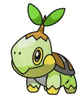 Turtwig embroidery design