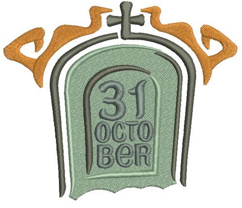 31th of October 2 machine embroidery design