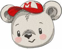 Teddy bear baseball cap