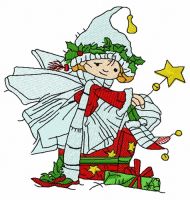 Christmas elf 6 embroidery design