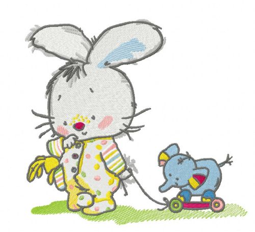 Baby bunny 3 machine embroidery design