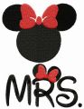 Mrs. Mouse embroidery design