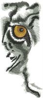 Stalking prey embroidery design